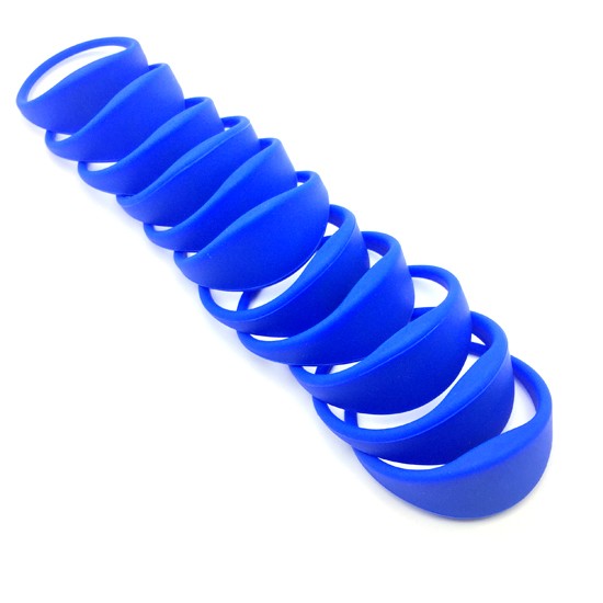 Pulseras RFID de silicona resistentes al agua de 13,56 MHz de alta frecuencia para festivales