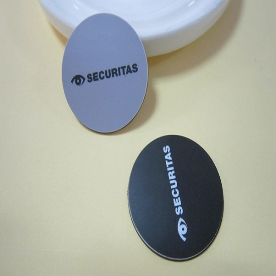 Ficha inteligente RFID de PVC de borde redondo, resistente al agua, 125 kHz y 13,56 MHz