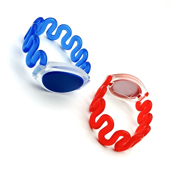Pulsera de plástico RFID de larga distancia de lectura con chip HF de 13,56 MHz