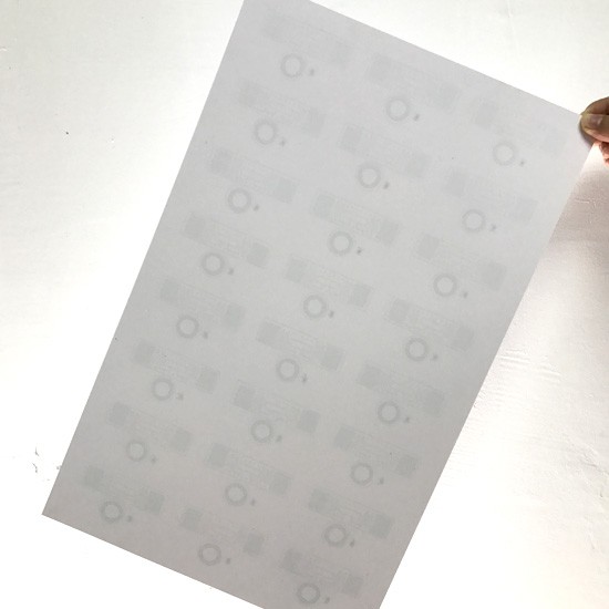 Lámina de incrustación RFID UHF de doble frecuencia de 13,56 MHz