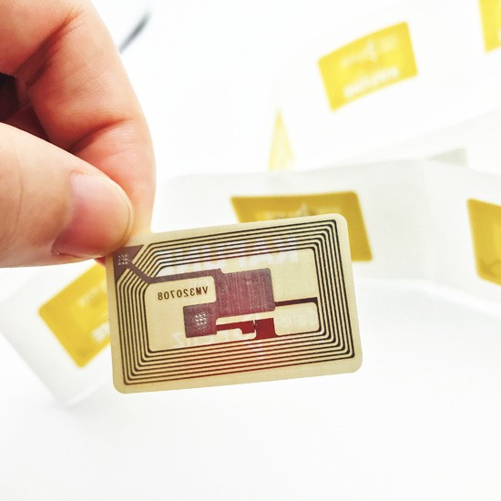 Etiqueta de biblioteca RFID ICODE SLIX con adhesivo 3M