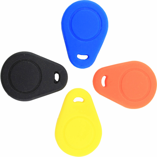 Llavero RFID HF de silicona resistente al agua