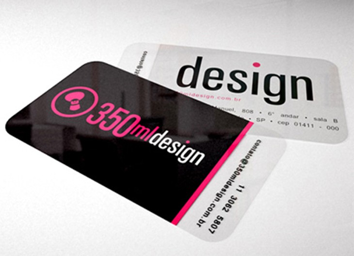 Tarjeta de presentación de PVC con impresión de moda y diseño moderno