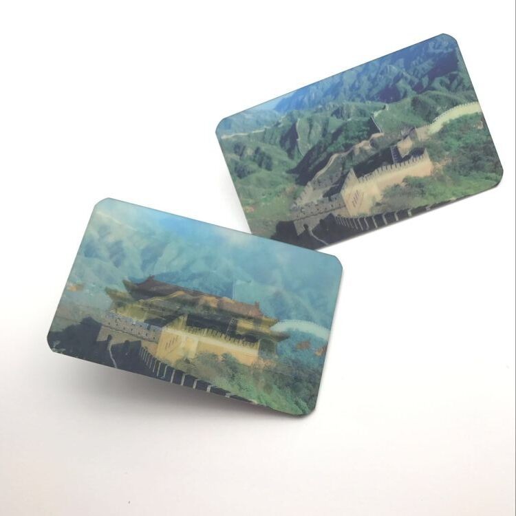 Tarjeta de membresía con efecto especial lenticular 3D