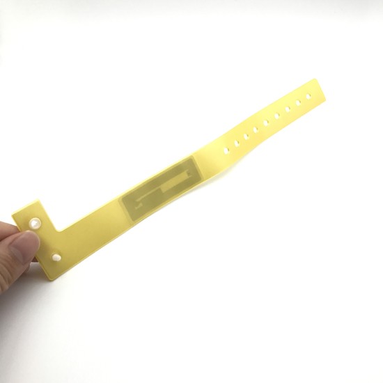 Pulseras desechables de PVC con control de acceso RFID para festivales
