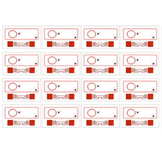 Tarjeta RFID combinada de alta seguridad con chip HF de 13,56 MHz y chip UHF de 960 MHz