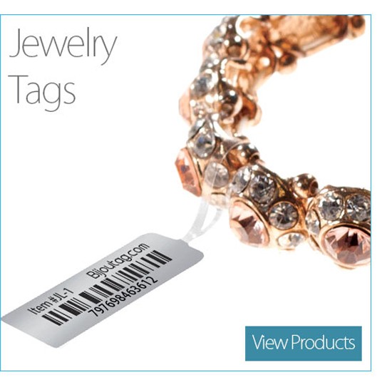 Etiqueta térmica RFID para joyería, con código de barras imprimible