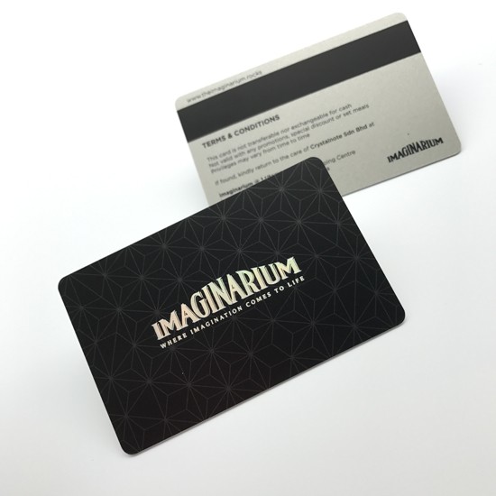Tarjeta de membresía de banda magnética de PVC Hico con impresión a doble cara