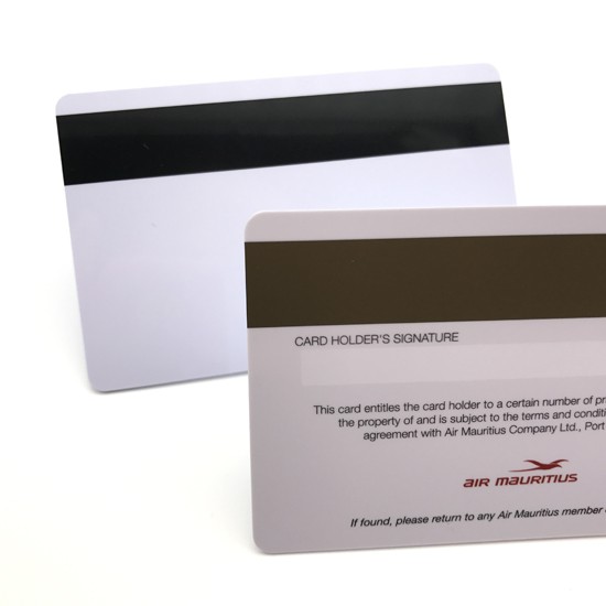 Tarjeta de membresía de plástico con banda magnética de colores