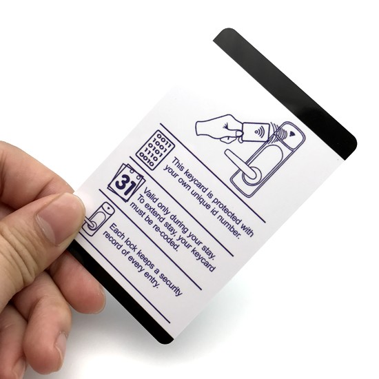 Tarjeta de proximidad RFID con impresión CYMK para cerraduras de hoteles