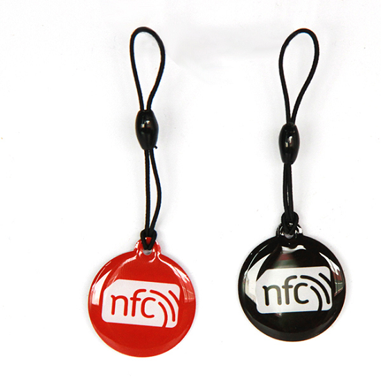 Etiqueta de cristal epoxi con forma NFC