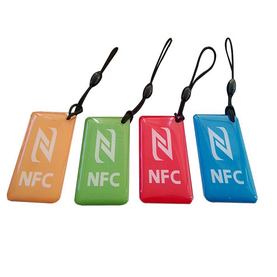 Etiqueta de cristal epoxi con forma NFC