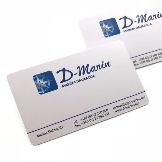 Tarjeta de identificación regrabable en blanco de PVC imprimible, tarjeta visual térmica