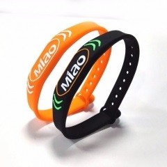 Pulsera RFID de silicona programable y ajustable, resistente al agua, de 13,56 MHz, para piscinas.