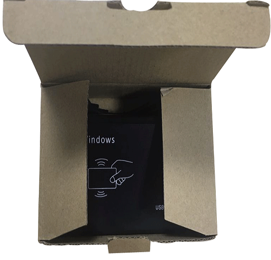Lector de tarjetas de identificación inteligente RFID LF con interfaz USB/RS232 de 125 KHZ