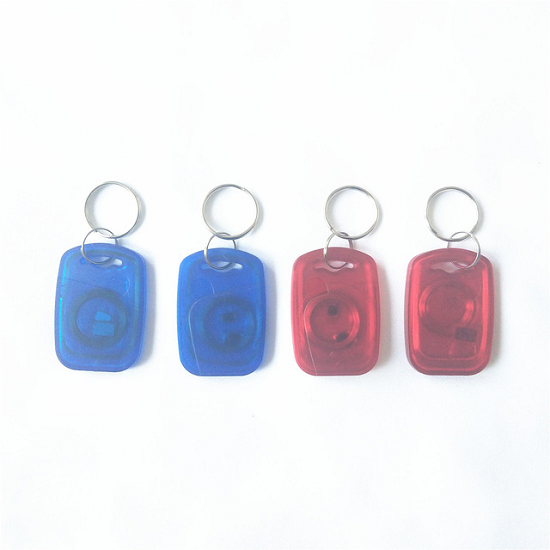 Etiqueta RFID T5577 transparente regrabable de 125 KHz para control de acceso de puertas