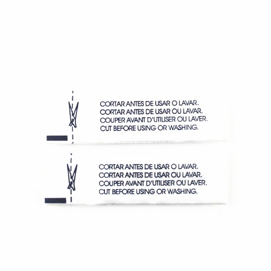 Etiqueta de tela tejida UHF de 860-960 MHz para prendas de vestir