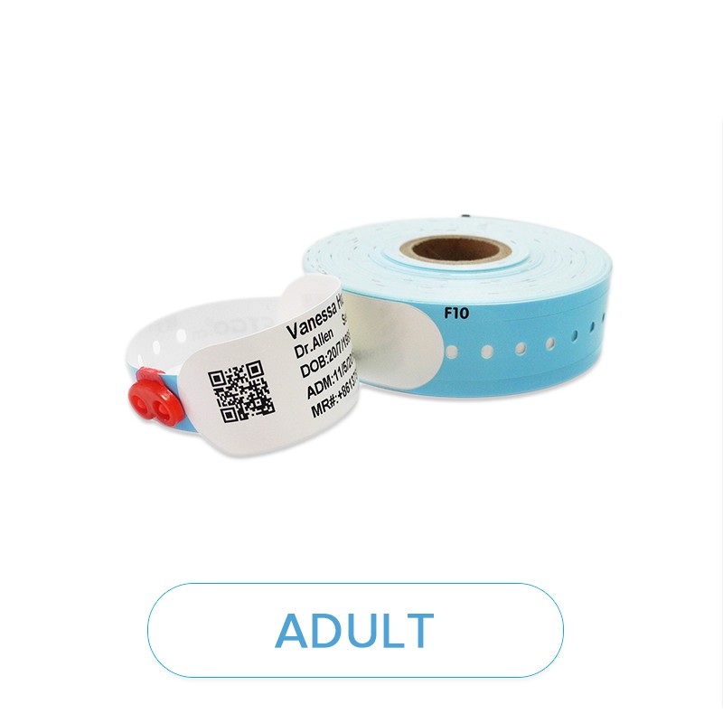 Pulsera de papel desechable con impresión térmica para uso médico con chip FM1108