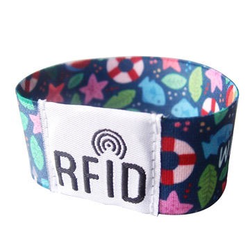 Pulseras NFC reutilizables de tela elástica