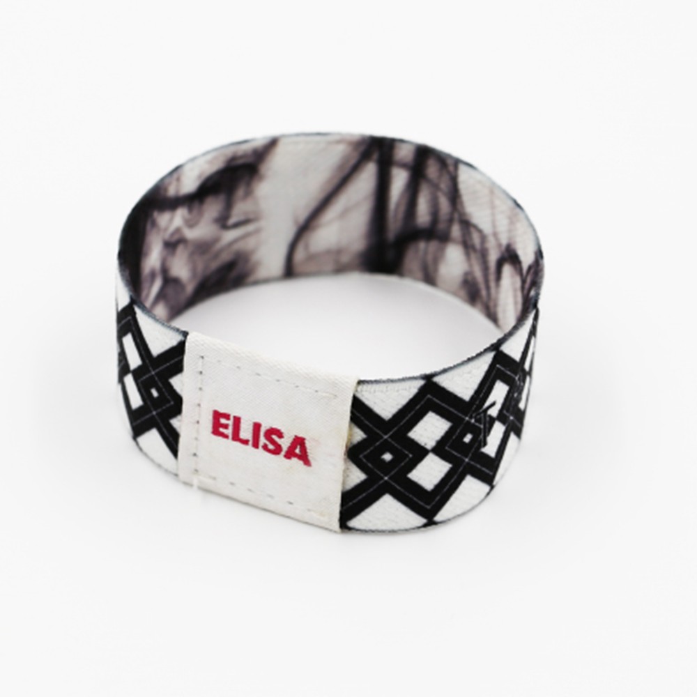 Pulsera tejida NFC de tela elástica para festivales
