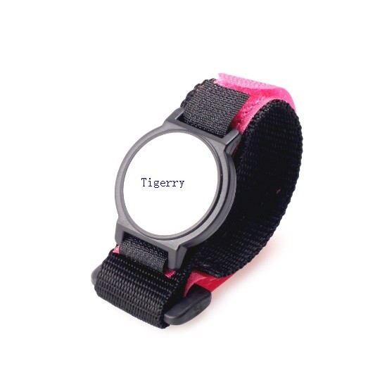 Pulsera de tejido RFID ajustable de 13,56 MHz para festivales