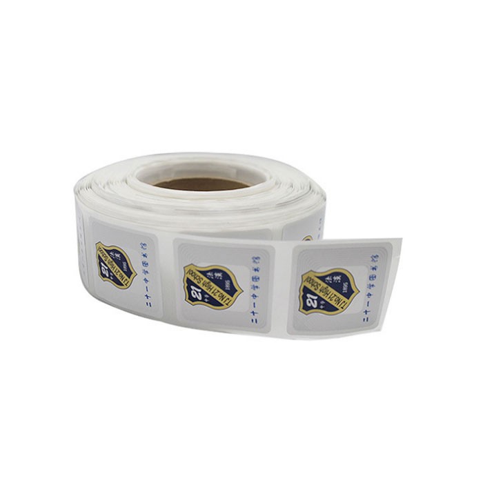 Etiqueta de biblioteca RFID ICODE SLIX ISO15693 impresa personalizada con adhesivo 3M