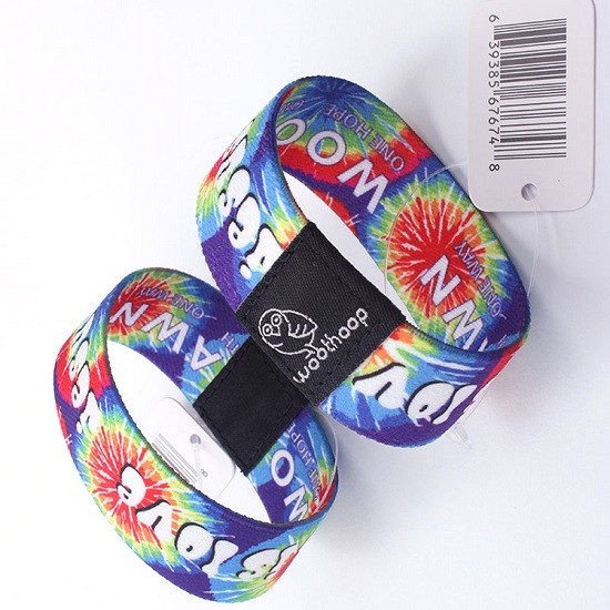 Pulsera tejida RFID de 125 kHz para parques temáticos