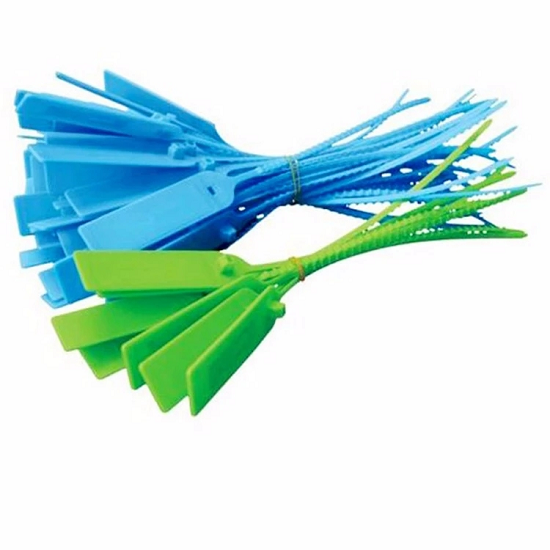 Brida de nailon ABS con cierre automático RFID de seguridad con etiqueta de cremallera y precinto para cables