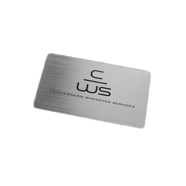 Tarjeta VIP de metal cepillado