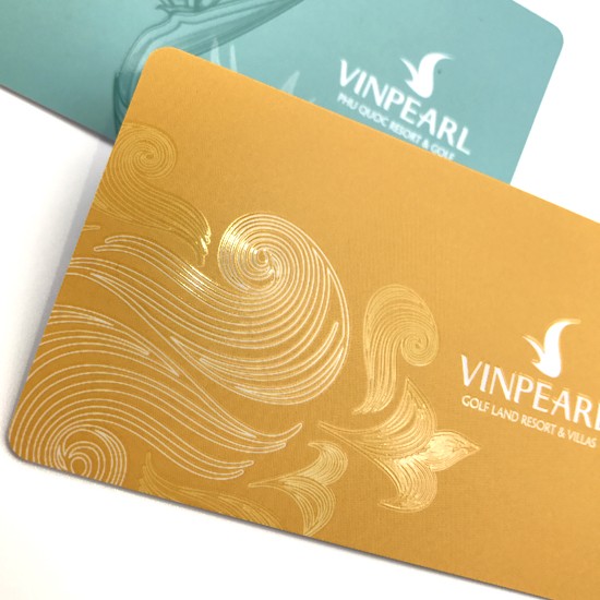 Tarjetas de membresía de PVC con tratamiento UV localizado