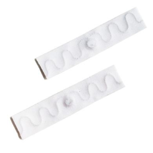 Etiqueta de lavandería RFID UHF lavable de tela textil impermeable de alta temperatura