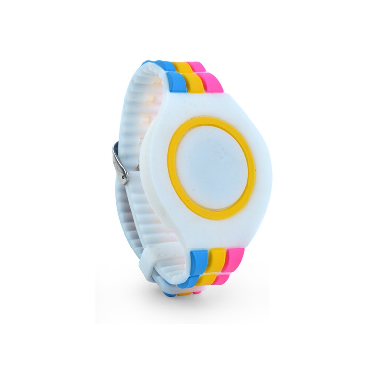 Pulsera de silicona arcoíris resistente al agua con RFID y diseño de dibujos animados