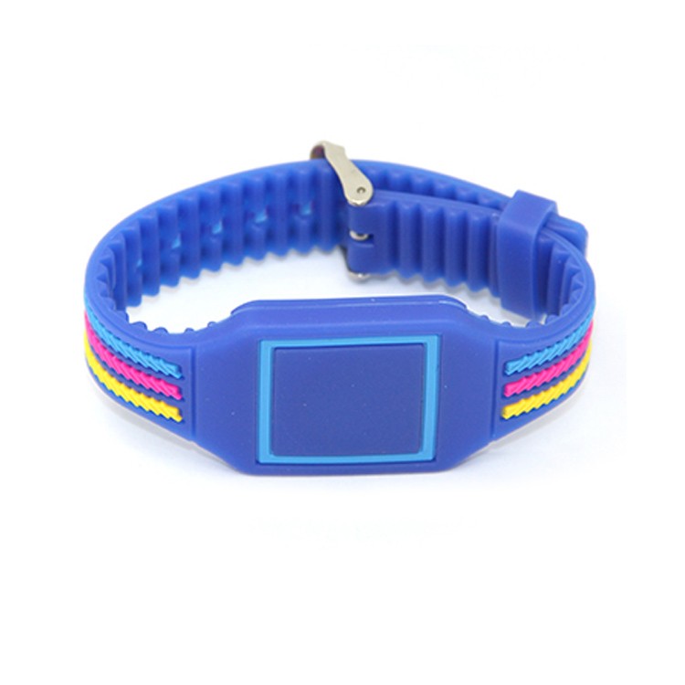 Pulsera inteligente RFID en relieve de silicona de colores