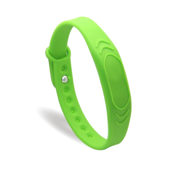 Pulsera RFID de silicona para gimnasios y piscinas. Pulsera inteligente NFC/RFID.