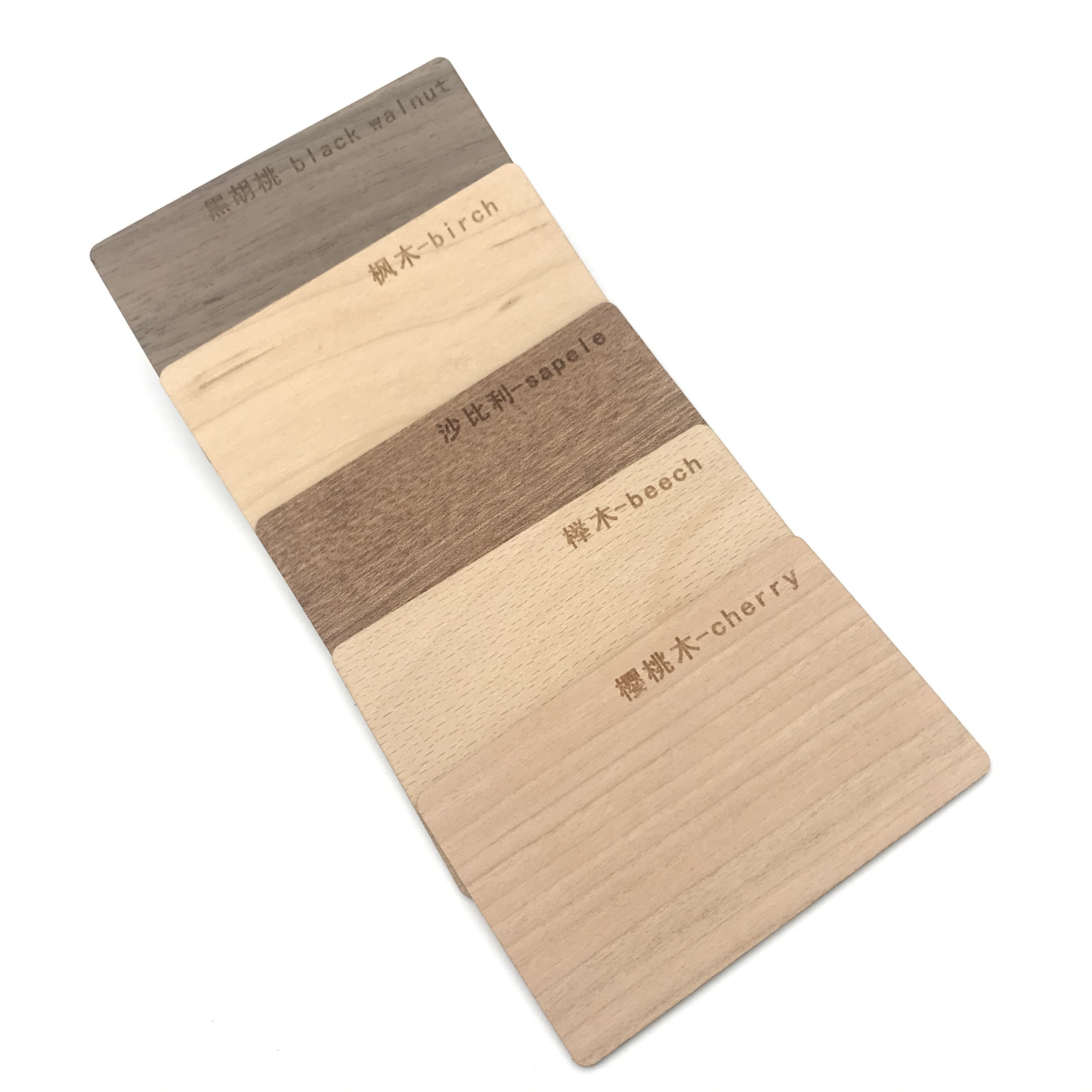 Tarjeta RFID de madera de 13,56 MHz, tarjeta llave de hotel sin contacto de madera