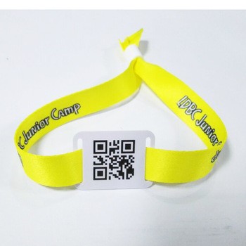 Pulsera inteligente RFID de nailon y poliéster para parque acuático