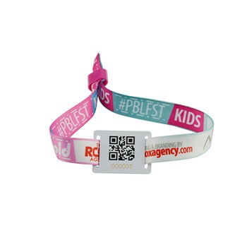 Pulsera inteligente RFID de nailon y poliéster para parque acuático
