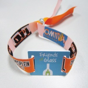 Pulsera inteligente RFID de nailon y poliéster para parque acuático