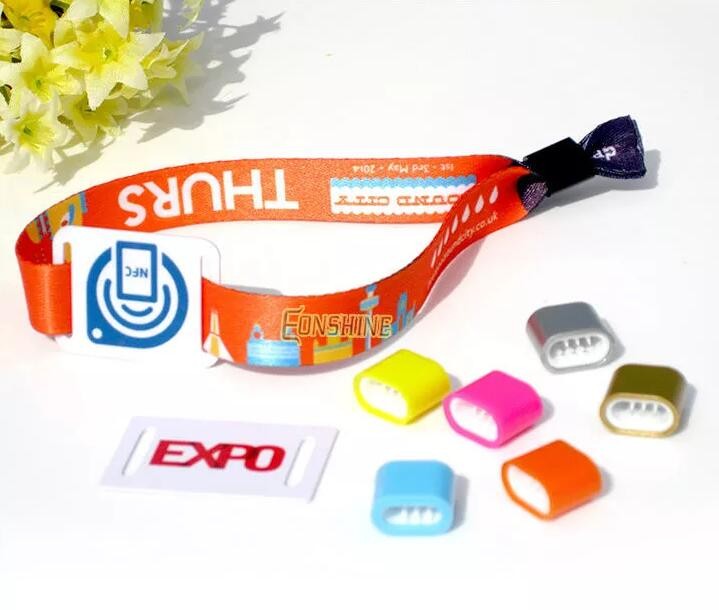 Pulsera RFID de poliéster para tickets de eventos