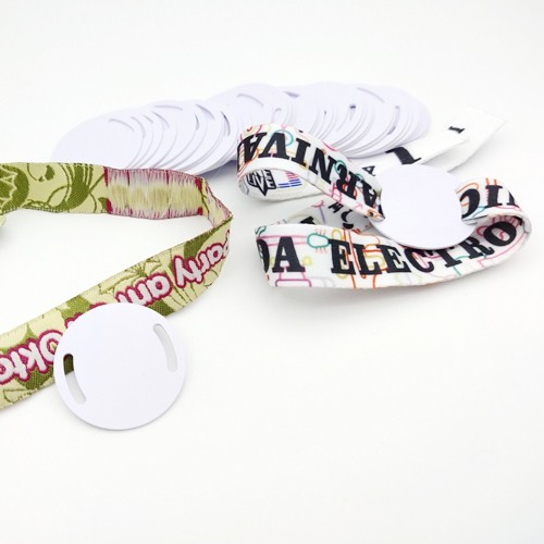 Pulsera RFID de poliéster personalizada de un solo uso para festivales, eventos, fiestas deportivas y festivales de música.