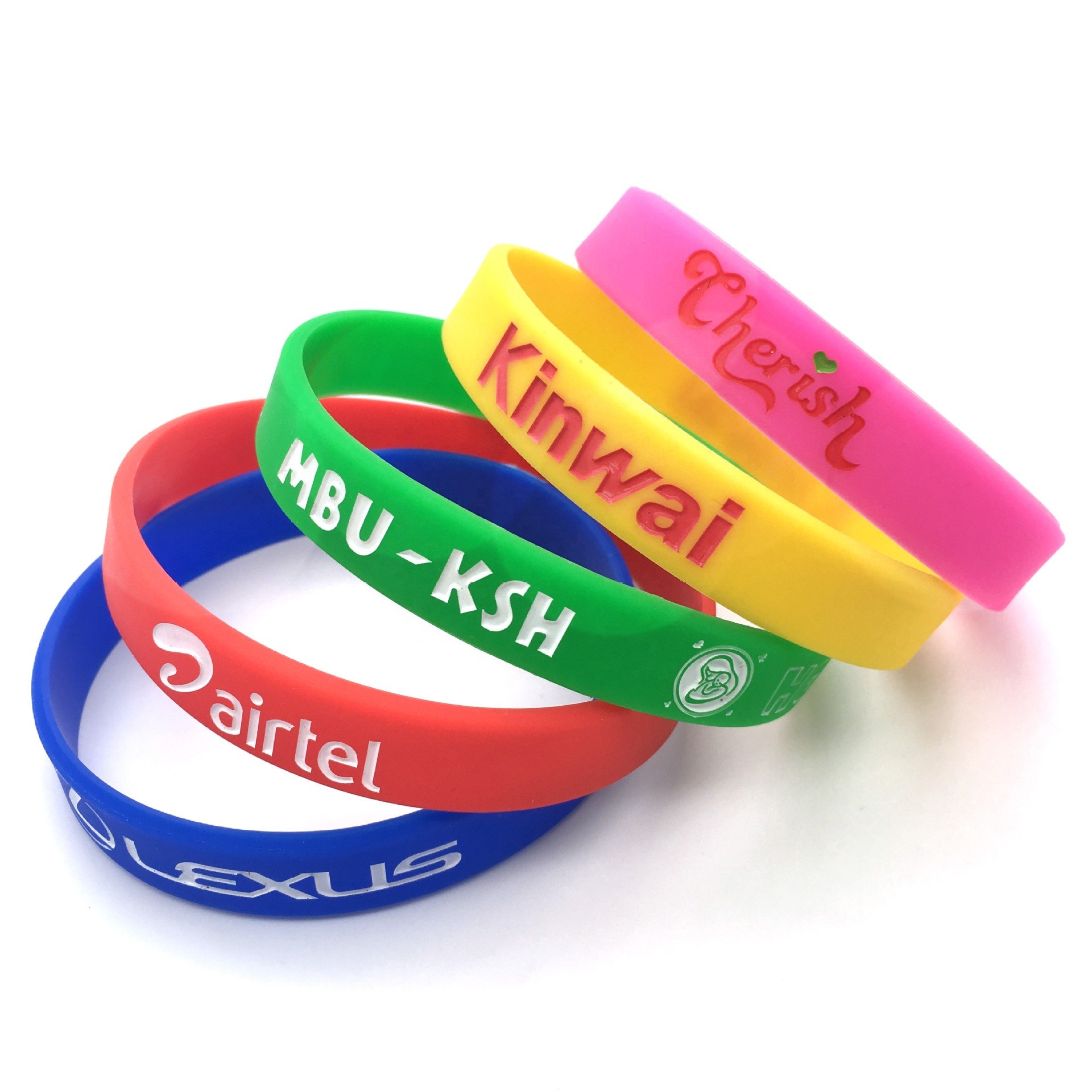 Pulseras de silicona personalizadas, crea tus propias pulseras de goma con mensaje o logotipo, pulsera personalizada de alta calidad.