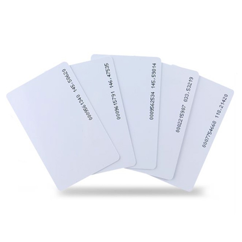 Tarjeta de identificación de control de acceso sin contacto al por mayor, 125 kHz, chip Tk4100, PVC, tarjeta RFID de proximidad inteligente en blanco