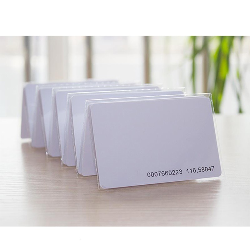 Tarjeta de identificación de control de acceso sin contacto al por mayor, 125 kHz, chip Tk4100, PVC, tarjeta RFID de proximidad inteligente en blanco