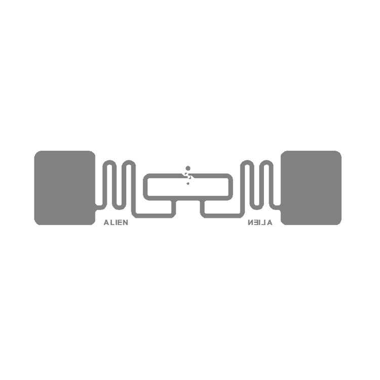 Etiqueta adhesiva RFID UHF con chip 9640 H3 H9, tamaño de antena de 94,8 x 8,15 mm