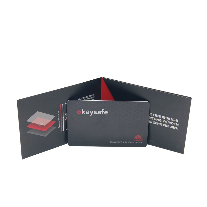 Protector de tarjeta inteligente de PVC con bloqueo RFID y antiespionaje, bloqueador NFC