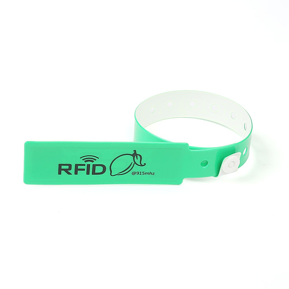 Pulseras de identificación médica RFID de PVC y vinilo para hospitales o identificación de recién nacidos.