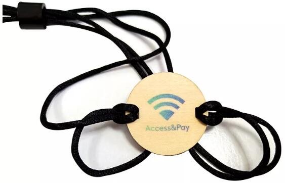 Pulsera de madera RFID con correa para entradas de eventos con impresión personalizada, la más vendida