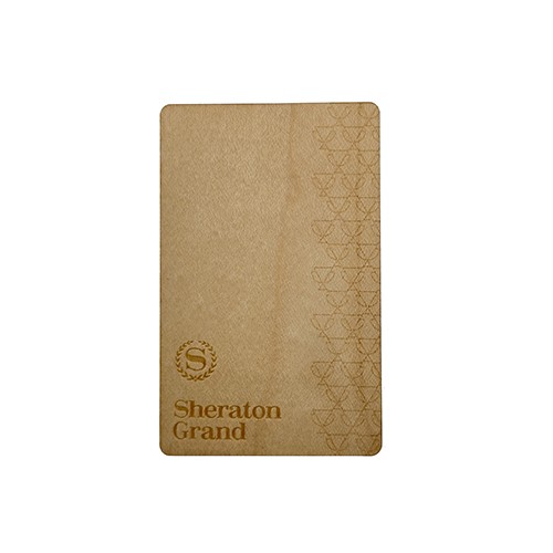 Tarjeta de llave de hotel RFID de madera de bambú ecológica