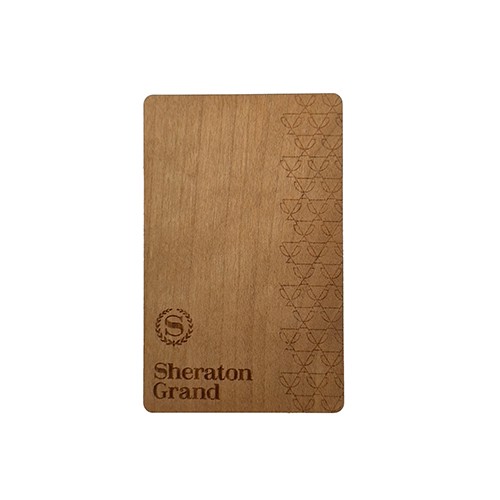 Tarjeta de llave de hotel RFID de madera de bambú ecológica