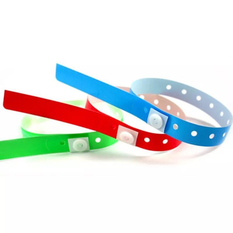 Pulsera de identificación desechable de PVC UHF RFID para bebés impresa en el hospital